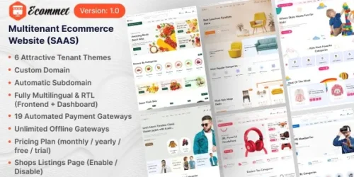 Ecommet – Multitenant Ecommerce Website (White Label) Nulled